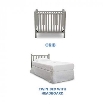 Delta emery crib setup as bed